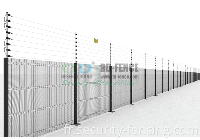 Conception moderne Système de clôture électrique Pulsed Antift Fence avec clavier pour la station frontalière de l'aéroport de la prison de ferme